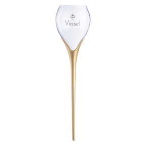 Taça Beach Boccati para Vinho/Espumante em Poliestireno 520 ml (haste dourada)