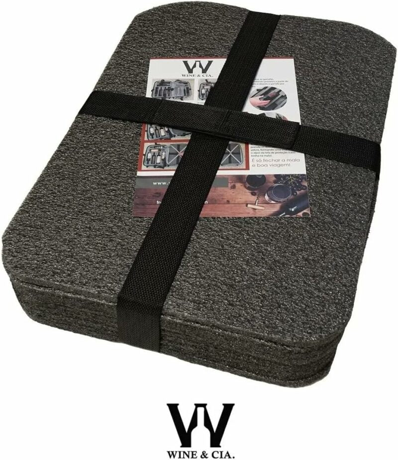 Kit de espuma protetora para 12 garrafas de vinhos