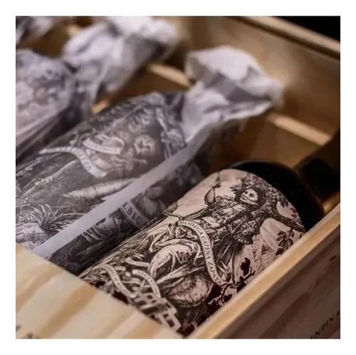 Vinho Catena Zapata Malbec Argentino 4 Und Caixa De Madeira