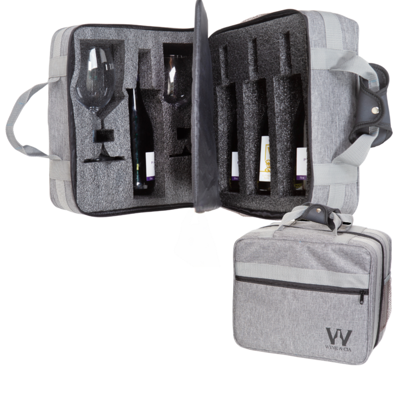 Mala EZ Trip – Bolsa Pequena Com Espuma Protetora De Garrafas e Taças